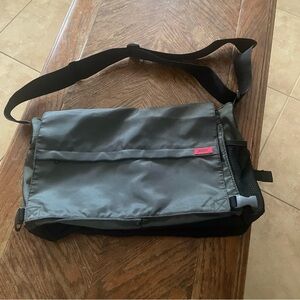 Hugo Boss Nylon Gray and green Messenger Bag